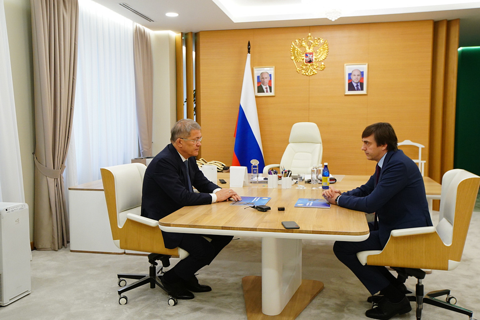 Радий Хабиров встретился с Сергеем Кравцовым, министром просвещения РФ.