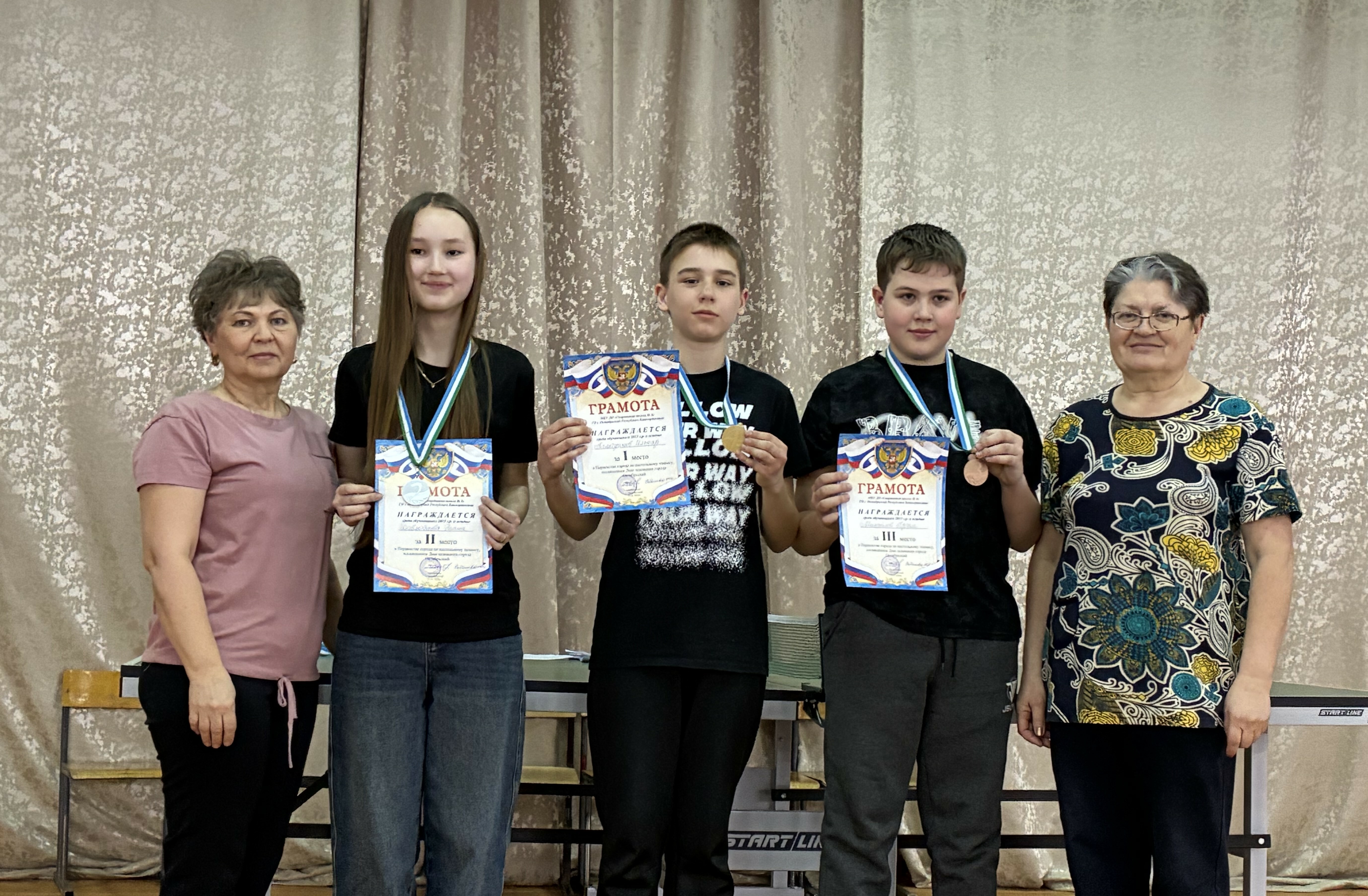 Настольный теннис: Ермекеевские спортсмены показали себя на первенстве.