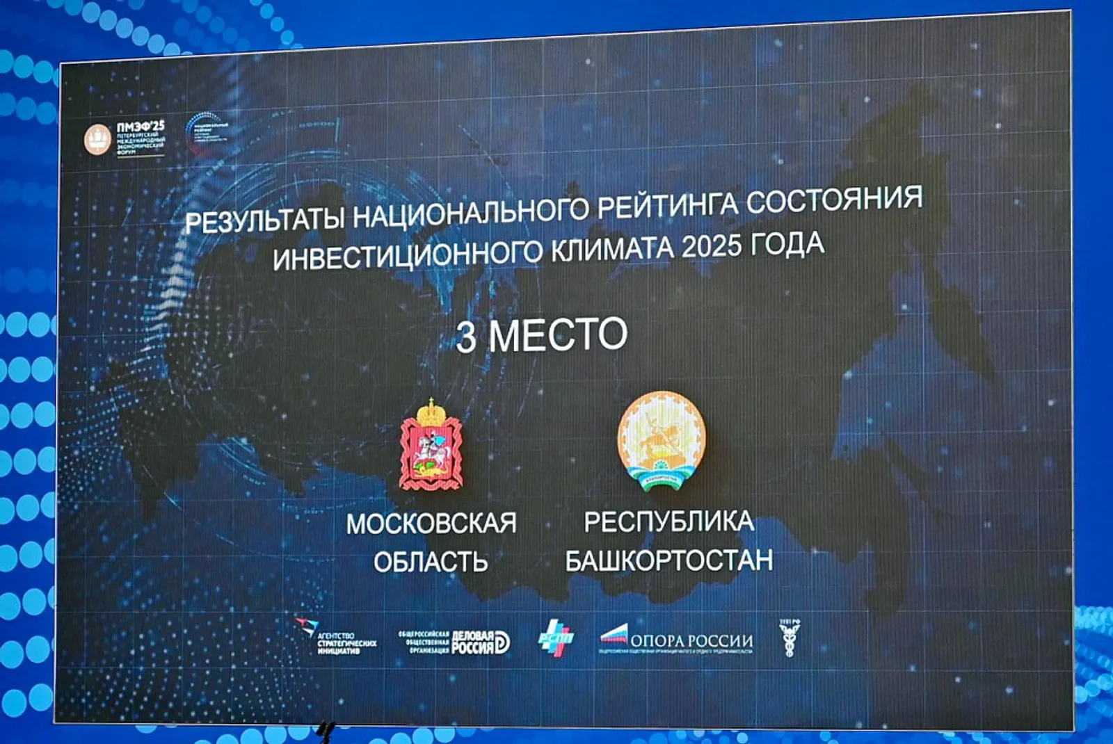 Башкирия сохранил третье место в национальном инвестиционном рейтинге