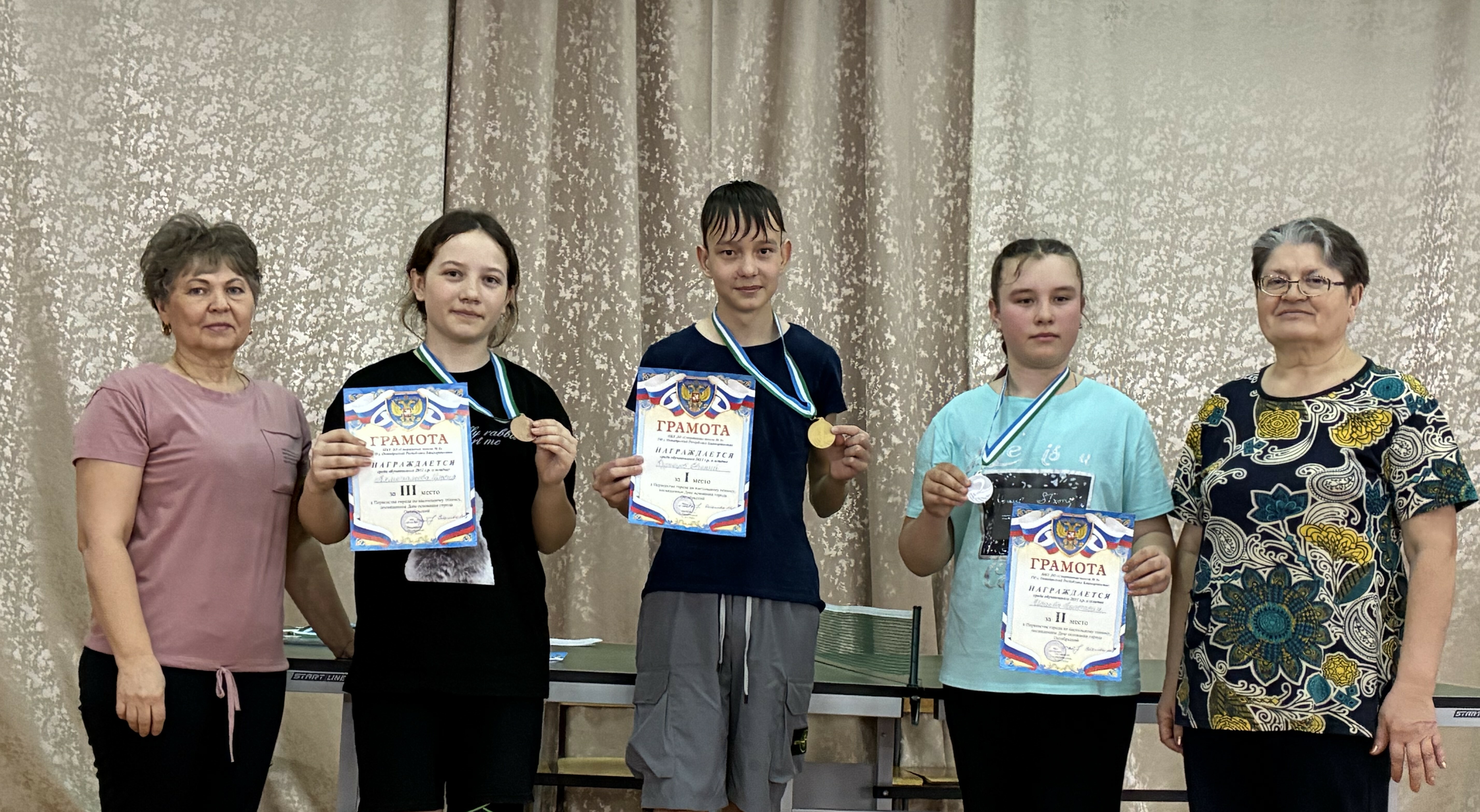 Настольный теннис: Ермекеевские спортсмены показали себя на первенстве.